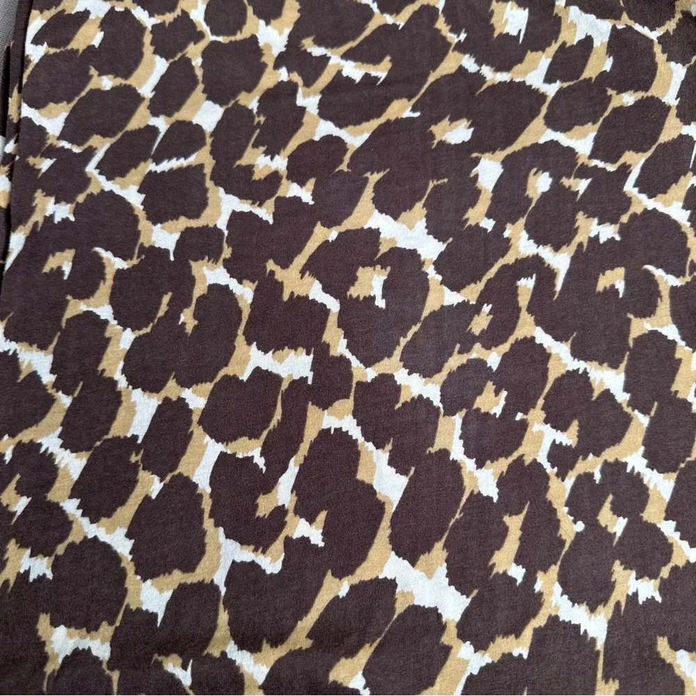 Marc By Marc Jacobs Brown and Cream Animal Print Scarf
